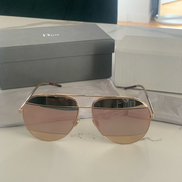 Dior Sunglasses Split - Gold - Picture 2 of 4